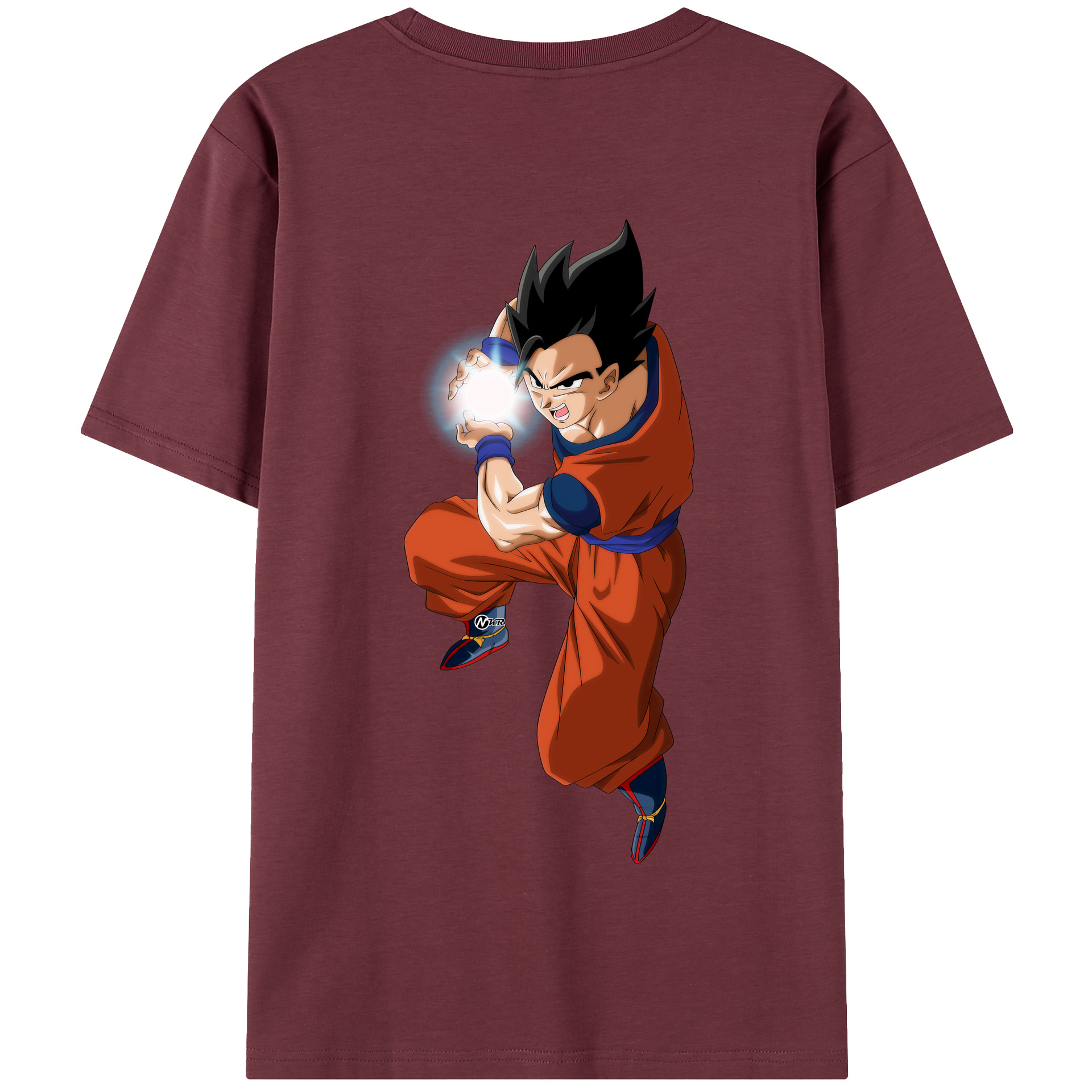（画像用） ドラゴンボール 孫 悟飯（そんごはん）DRAGON BALL Son Gohan 綿100％半袖Tシャツ（背面プリント）